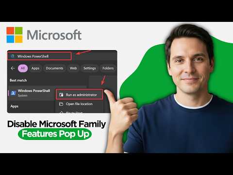 How to Disable Microsoft Family Features Pop Up on Windows 10 / 11 (2026 Full Guide)
