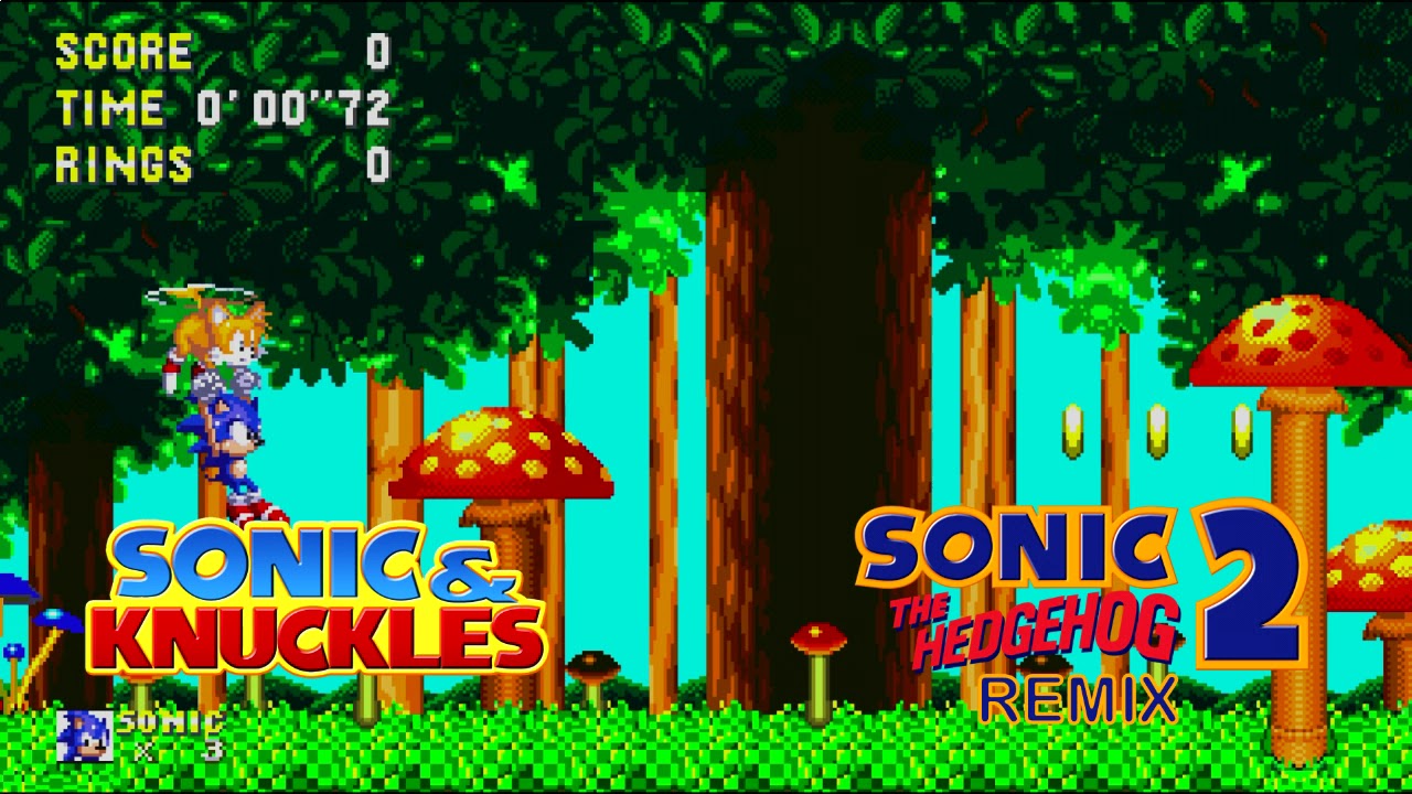 Sonic & Knuckles Mushroom Hill Zone Act 1 Sonic 2 remix - YouTube