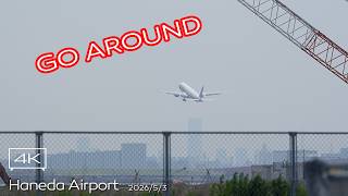 【ゴーアラ】セパレーション不足でゴーアラウンド China Southern Airlines Boeing 777-300ER 羽田空港 B滑走路 Haneda RWY22 Go Around