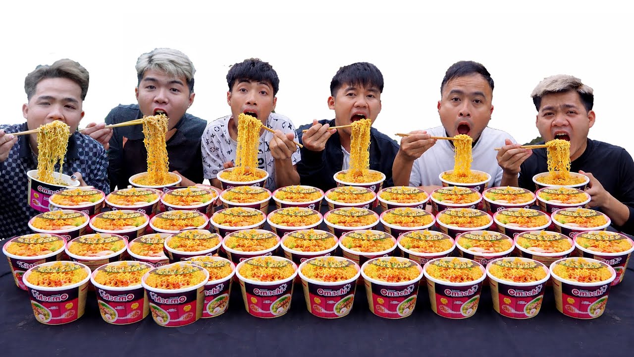 Hưng Troll | Thử Thách Người Cuối Cùng Ngừng Ăn Mì Omachi Sốt Cay Samyang x2