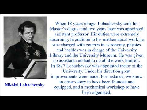 Nikolai Lobachevsky (The great Russian mathematician)