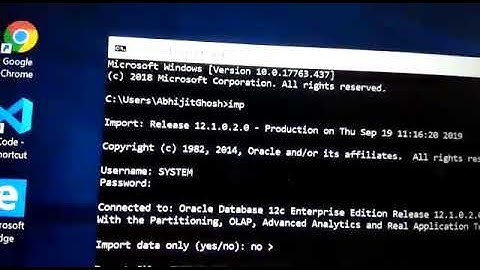How to import .dmp file into Oracle DB