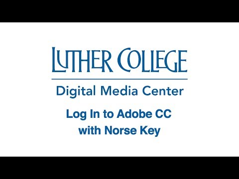 Log In to Adobe CC with Norse Key