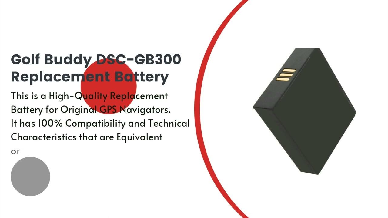 Replacement Battery for Golf Buddy DSC-GB300 - YouTube