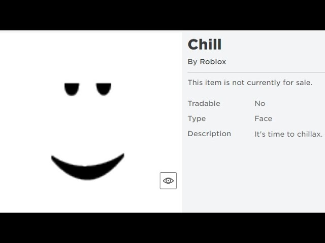 They ruined the Chill face : r/roblox