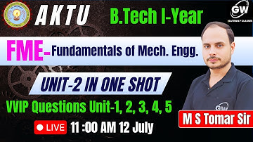 💥 FME Unit-2 ONE SHOT + Top IMP Questions (All Units) I Gateway Classes