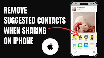 Suggested Contacts When Sharing | Remove Suggestions When Sharing On iPhone