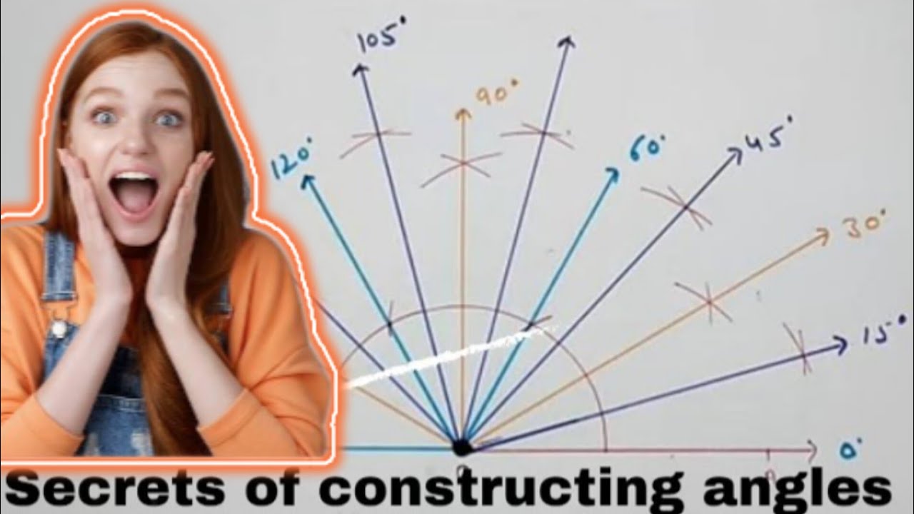 How to construct angle 90⁰, 60⁰, 30⁰, 45⁰, 15⁰, 120⁰, 150⁰ || Unlocking ...
