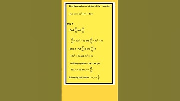 Maxima and Minima of two variables#shortsvideo#education#shortsfeed#mathematics#tech#technology