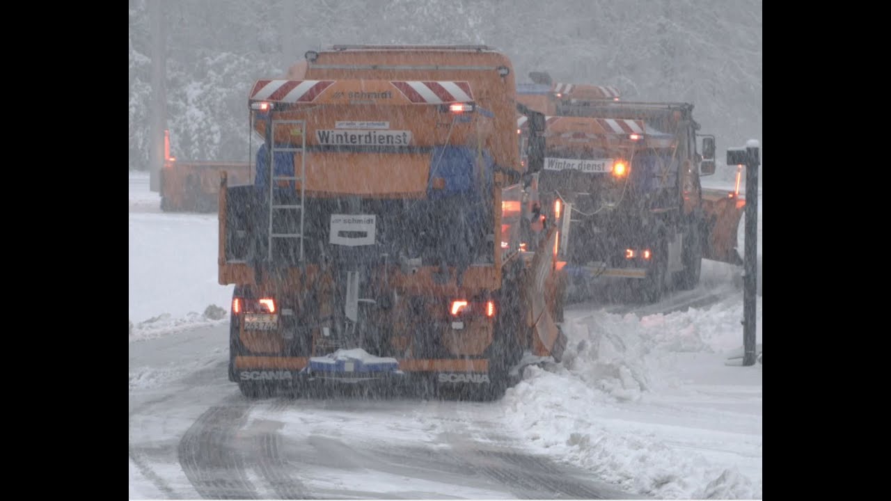 Winterdiensteinsatz auf Nationalstrassen