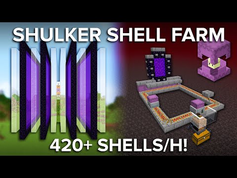 Minecraft Shulker Shell Farm - Easiest Design Full Tutorial