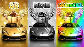 Choisis Ton Cadeau... Arc-En-Ciel, Or Ou Noir