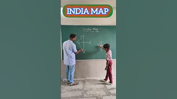 INDIART -12 Easy india map drawing using number "3" and letter "v" #art #independenceday #drawing