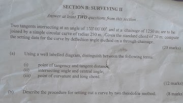 DEFLECTION ANGLES CALCULATIONS//TABULATION OF DEFLECTION ANGLES