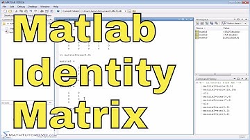 Matlab Tutorial - 43 - Creating an Identity Matrix