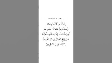 سورة الأعراف ٤٠
