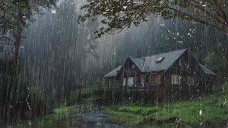 Fall into Deep Sleep Instantly with Relaxing Rain on the Roof in Misty Forest - ASMR