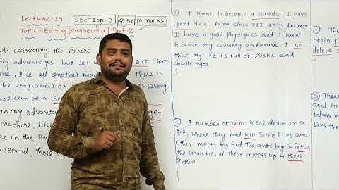 STD 11& 12 I EDITING/CORRECTION PART-2 I ENGLISH GRAMMAR I LECTURE-19