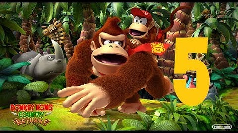Donkey Kong Country Returns Part 5 Beach 2-4 & 2-5 (Wii-3DS)