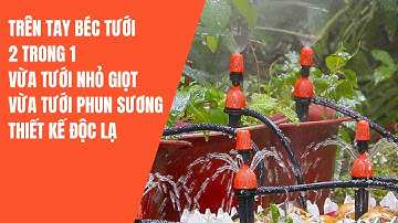 Đánh giá béc tưới cây  2 trong 1 vừa tưới nhỏ giọt 8 tia vừa phun sương đầu béc chỉnh được lưu lượng