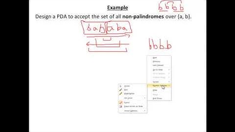 Push Down Automata (Part 6A) in Urdu - Non-Palindrome example