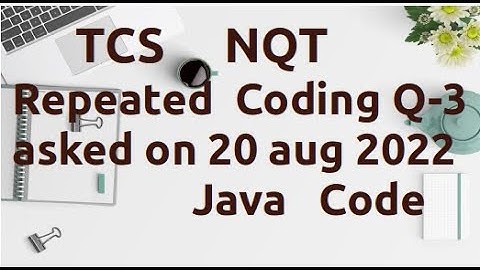 TCS NQT Advance Coding Question + Solution  in Java  | TCS NQT Preparation 2023 [AC-23]