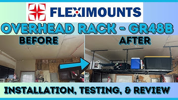FLEXIMOUNTS 4x8 Overhead Garage Storage Rack, Adjustable Garage Storage Organization #review