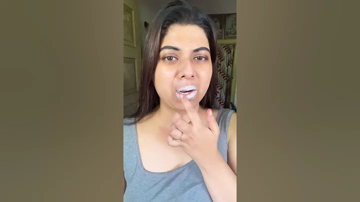 Plumping lips with toothpaste 😨😨 #shorts #hack