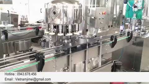 Máy chiết rót ghép mí lon tự động (Mini Plant)
