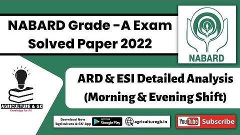 NABARD Grade-A Exam 2022 Phase-1 Morning & Evening Shift Paper ARD & ESI Detail Analysis| Answer Key