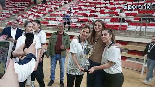 Şampiyon MKE Ankaragücü Astor Voleybol Kupayı kaldırdı. Kupa Töreni, Röportajlar ve Kupa sonrası