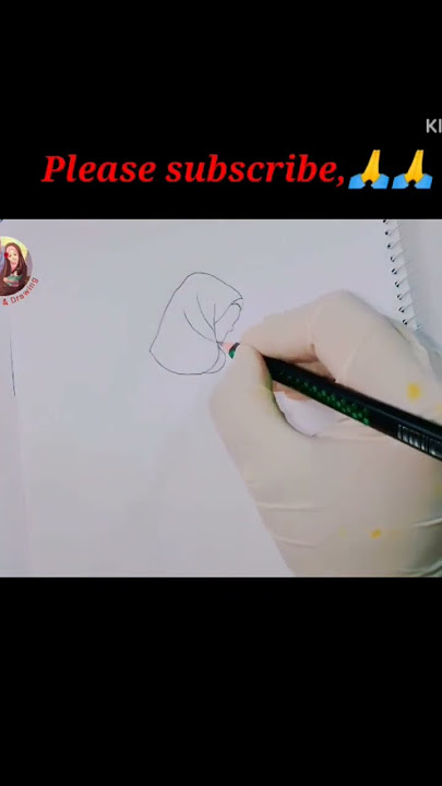 Hijabi Girl Drawing||Hot Video#hijab #girl_drawing #shorts #bhoot #cartoon #viral #hot