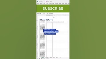 #shorts | Replace Number || Number Replace Trick #excel