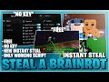 Steal A Brainrot Script *NO KEY* - Instant Steal, Anti Hit, VSync, Secret Finder &amp; More!  🧠