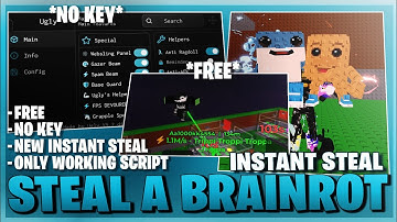 Steal A Brainrot Script *NO KEY* - Instant Steal, Anti Hit, VSync, Secret Finder & More!  🧠