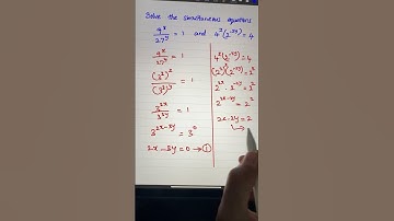 Solving Exponential Simultaneous Equations