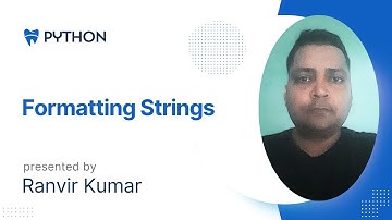 Formatting Strings in Python | Learn f-Strings, format() & % Operator Easily