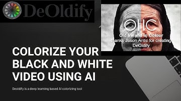 Colourize Black and White Video using Deep Learning based AI | Google Colab based project