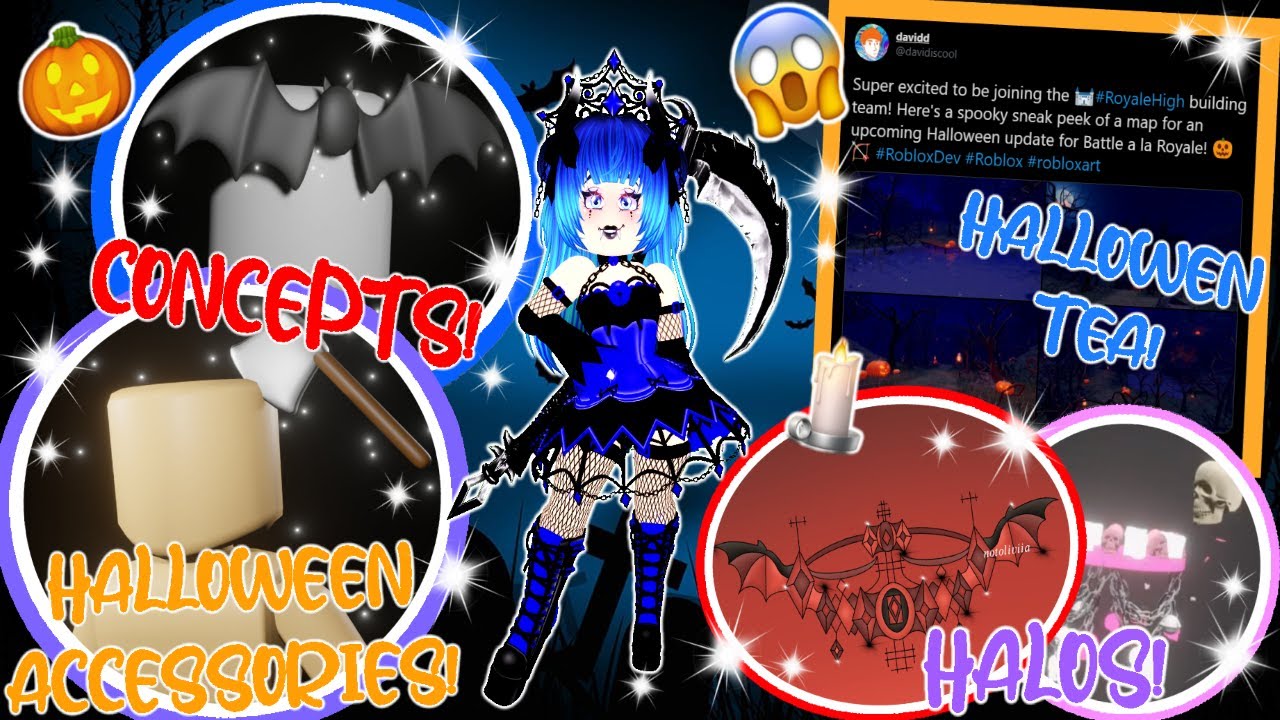 Halloween Event Tea Halloween Halo Accessories Concepts And More I Roblox Royale High Youtube - new special royale high halloween accessories roblox