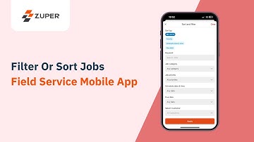 How To Filter And Sort Jobs On The Zuper Mobile App