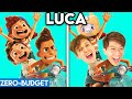 LUCA WITH ZERO BUDGET! (LUCA FUNNY DISNEY MOVIE PARODY BY LANKYBOX!)