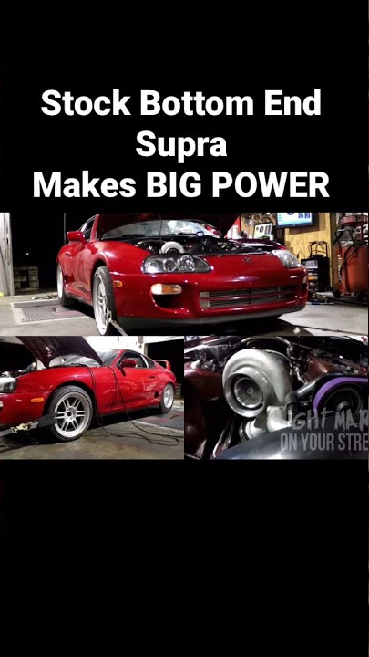 STOCK BOTTOM END Supra makes BIG POWER!! #supra #2jz #toyotasupra #mk4 #wild #crazy #jdm #boosted