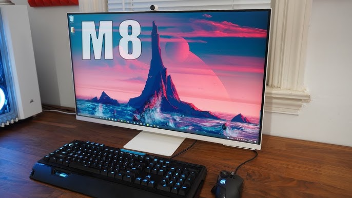 Because this year I'm upgrading my desk setup 🤭 #sofyyev #desksetup , Samsung M8 Monitor