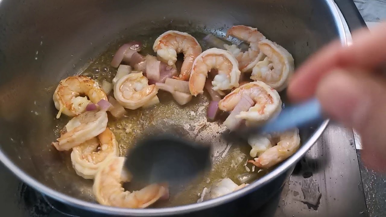 DIY I SHRIMP TUNA ALFREDO PASTA I EASY WAY YouTube