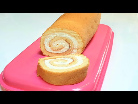 How to make an orange swiss roll in a short time!