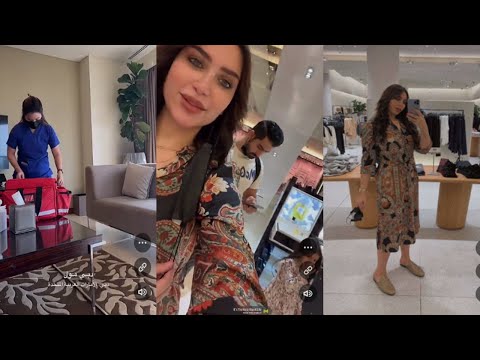 دكتوره خلود تتسوق في دبي مول مع امين وخلودي الصغيرة حفظت المول