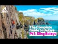 The complete guide to climbing belay set ups part 1 sling belays quad girth hitch y hang etc