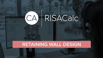 RISACalc: Retaining Wall Design