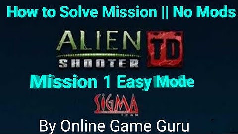 Alien Shooter TD - WALKTHROUGH - MISSION 1 Easy  MODE By Online Game Guru | Android Game