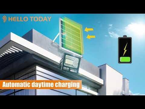 HELLO TODAY E2 SERIES---LED SOLAR FLOOD LIGHT/IP65 - YouTube